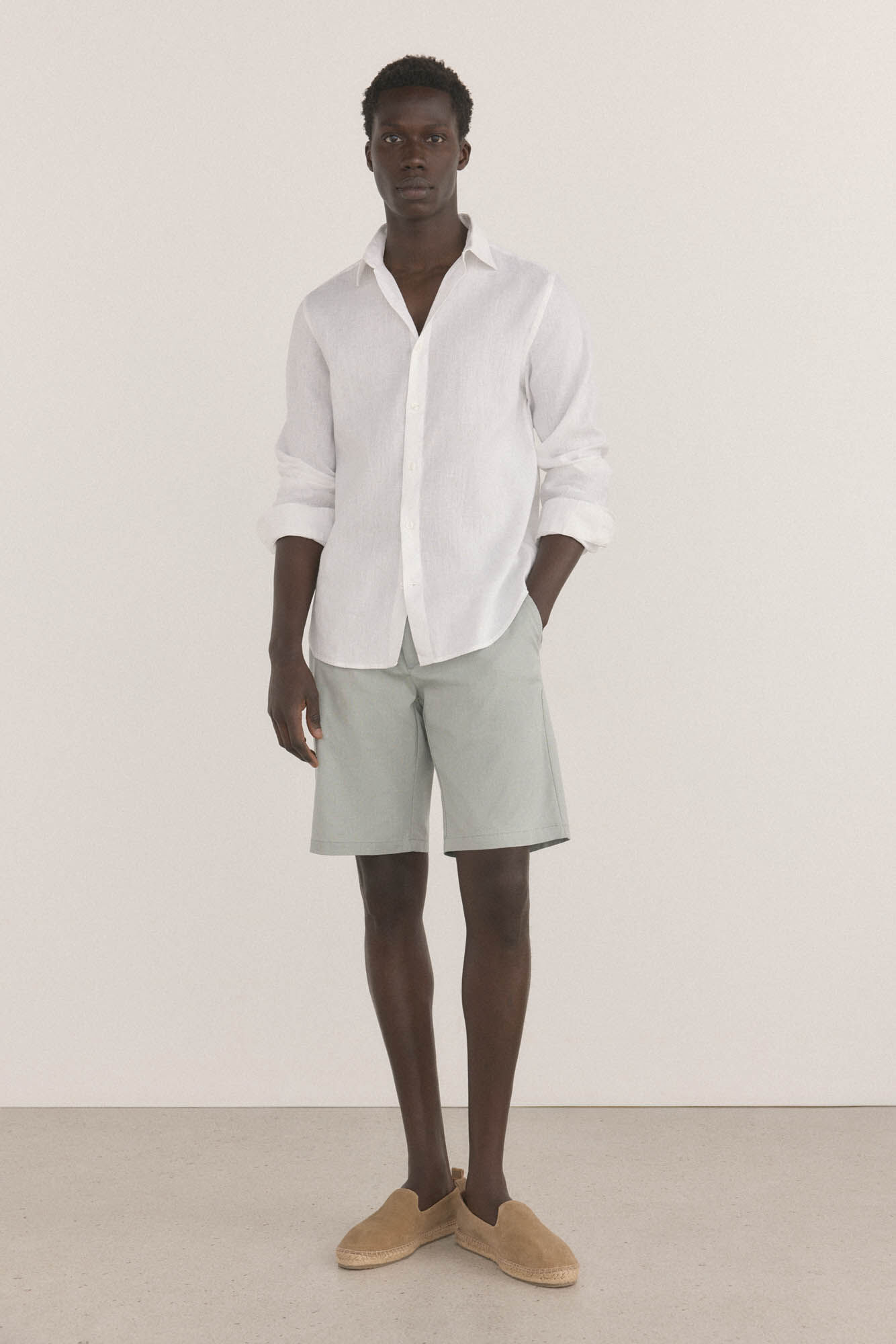 Pedro del Hierro Shorts cal&ccedil;as chino com estampa regular