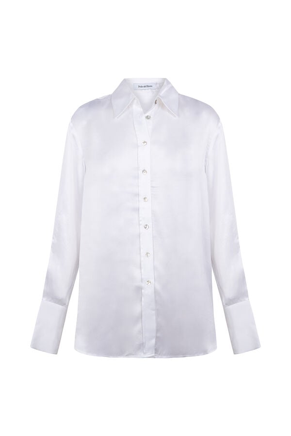 TFP by Tamara Falc&oacute; Camisa de seda Ecru