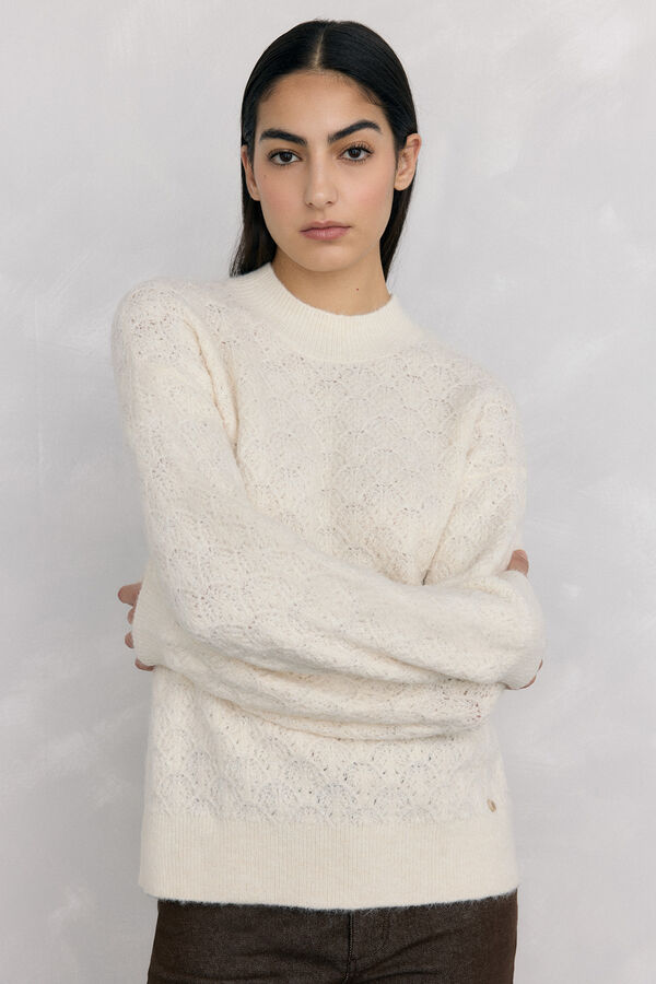 Pedro del Hierro Jersey oversize fantas&iacute;a Crudo