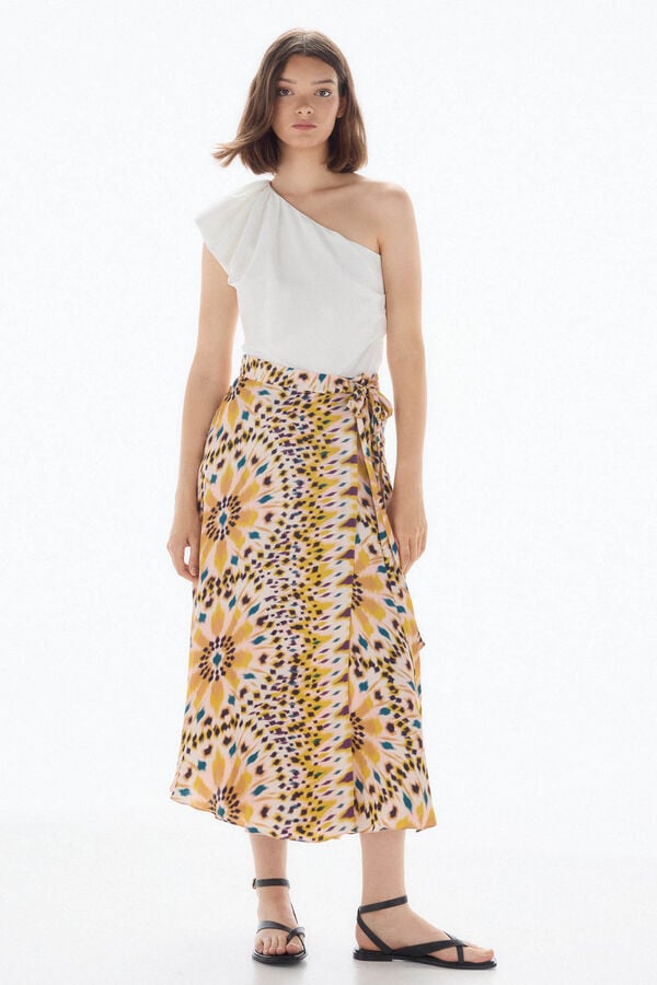 TFP by Tamara Falc&oacute; Top assim&eacute;trico Ecru