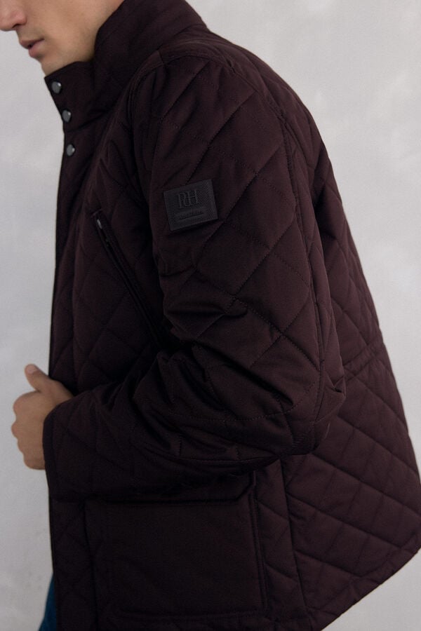 Pedro del Hierro Chaqueta acolchada rombos Burdeos