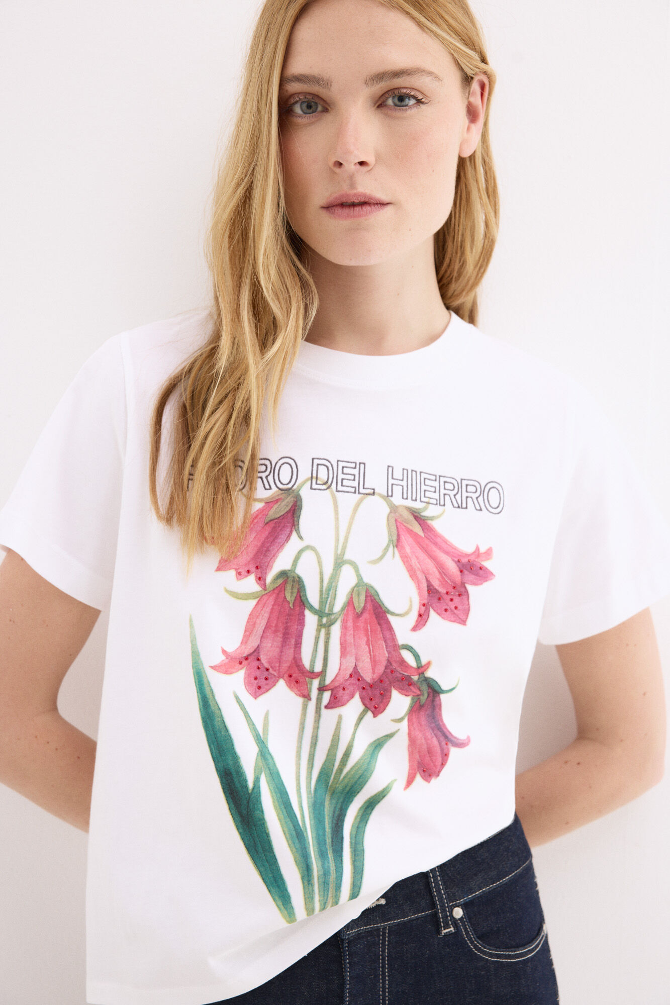 Pedro del Hierro T-shirt de manga curta estampada