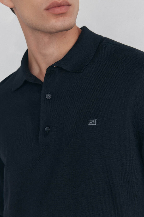 Pedro del Hierro Camisola gola polo Preto