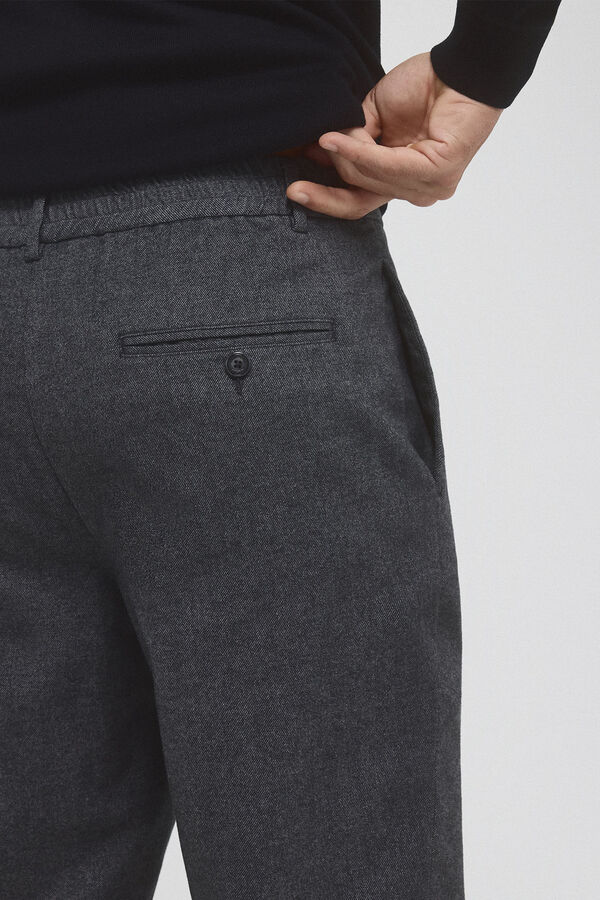 Pedro del Hierro Pantal&oacute;n chino pinzas regular fit Gris