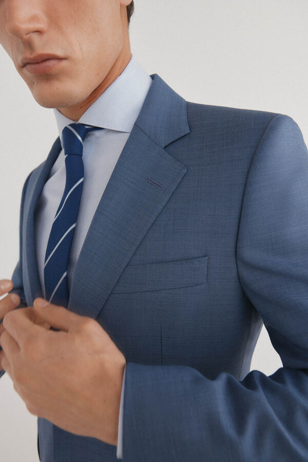 Pedro del Hierro Blazer sob medida Azul