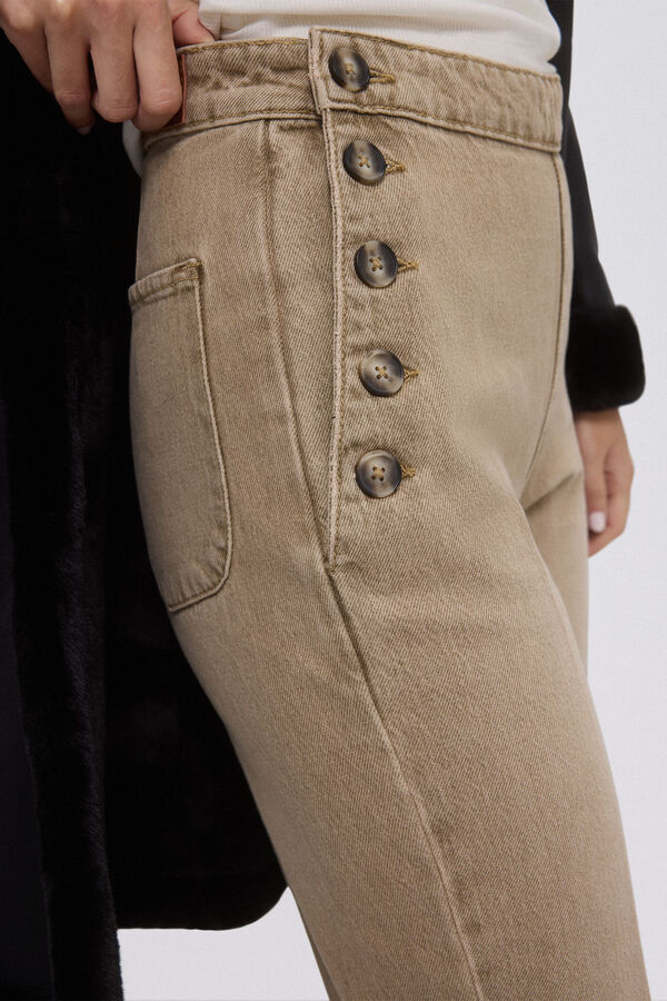 Pedro del Hierro Jeans stove pipe full length Beige