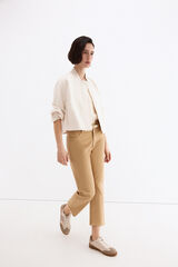 Pedro del Hierro Jeans straight capri basic Beige