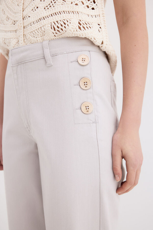 Pedro del Hierro Jeans perna larga capri Cizento