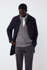 Pedro del Hierro Gabardina t&eacute;cnica Azul