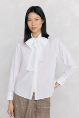 Pedro del Hierro Camisa de la&ccedil;ada largo Branco