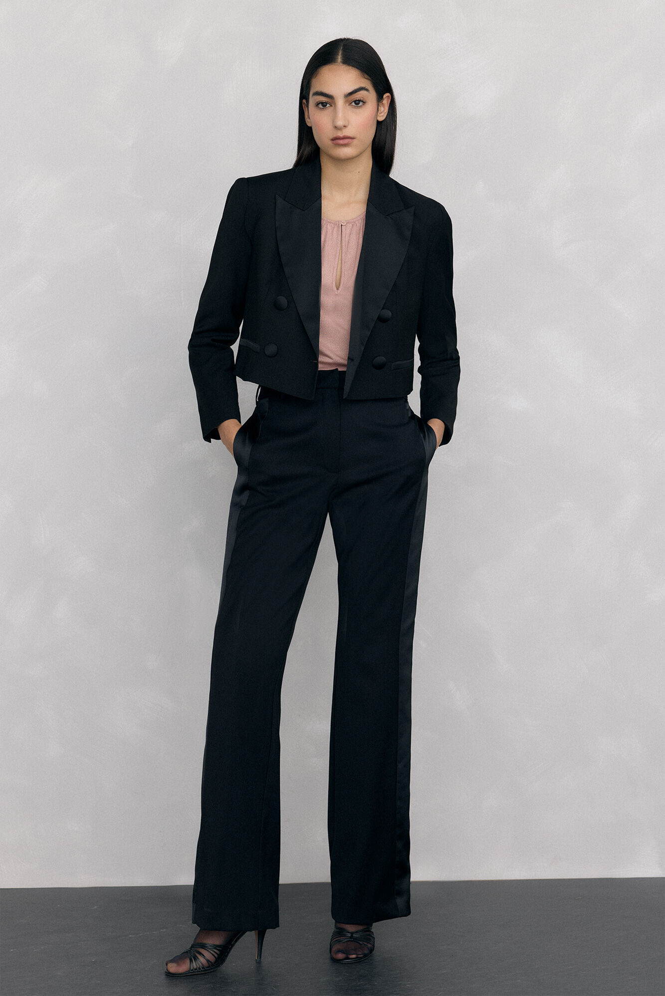 Pedro del Hierro Top lurex abertura