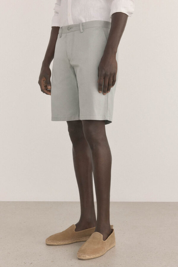 Pedro del Hierro Shorts cal&ccedil;as chino com estampa regular Verde