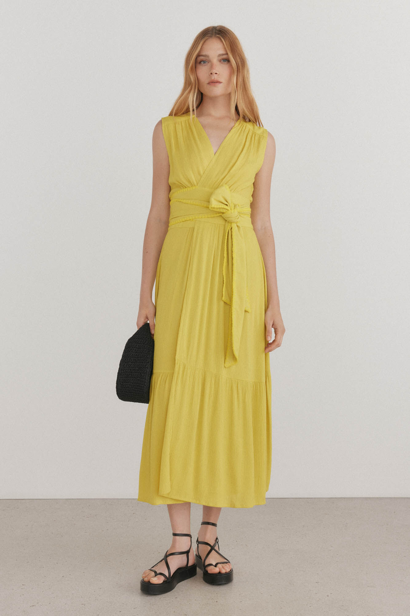 Pedro del Hierro Vestido longo tipo caftan