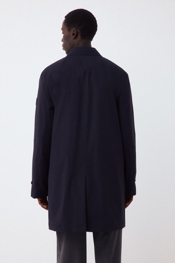 Pedro del Hierro Gabardina t&eacute;cnica Azul