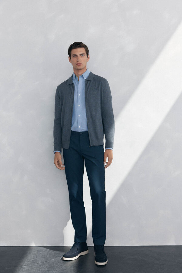 Pedro del Hierro Casaco de malha Cizento