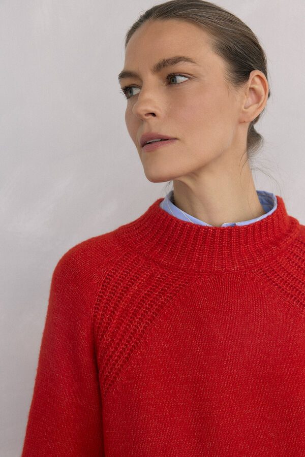 Pedro del Hierro Jersey perkins acampanado Vermelho