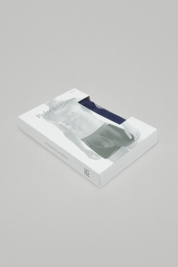 Pedro del Hierro Boxer punto liso Azul