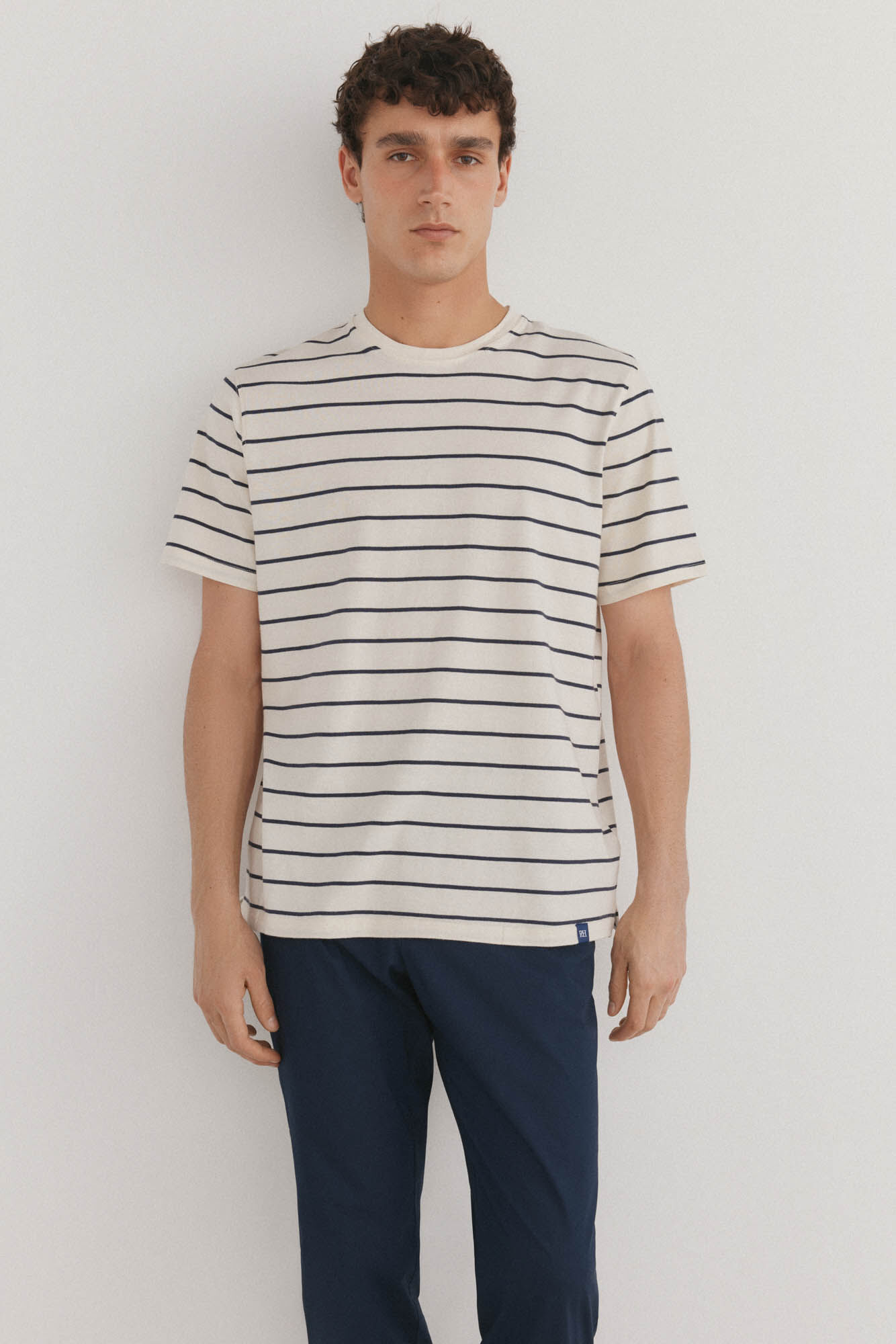 Pedro del Hierro Camiseta r&uacute;stica de rayas