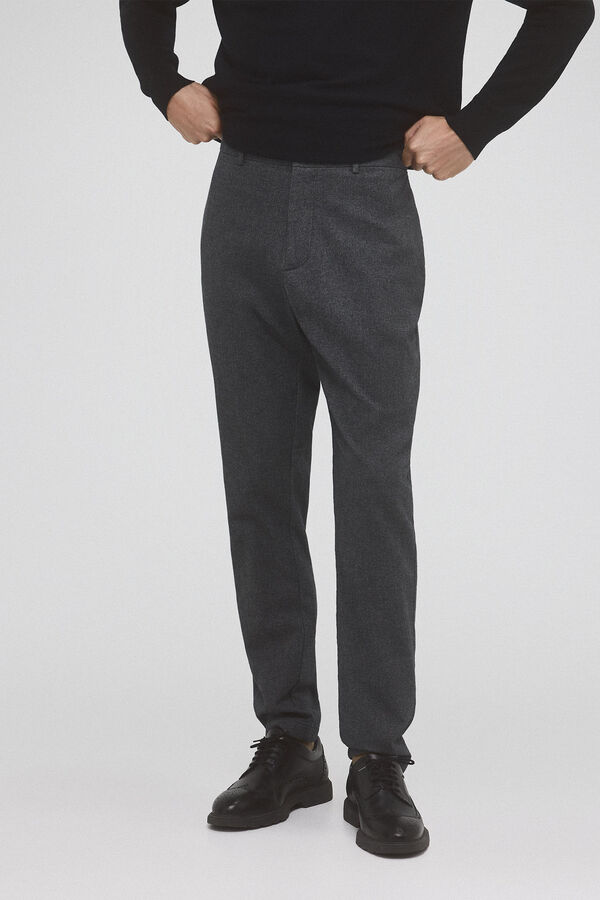 Pedro del Hierro Pantal&oacute;n chino pinzas regular fit Gris
