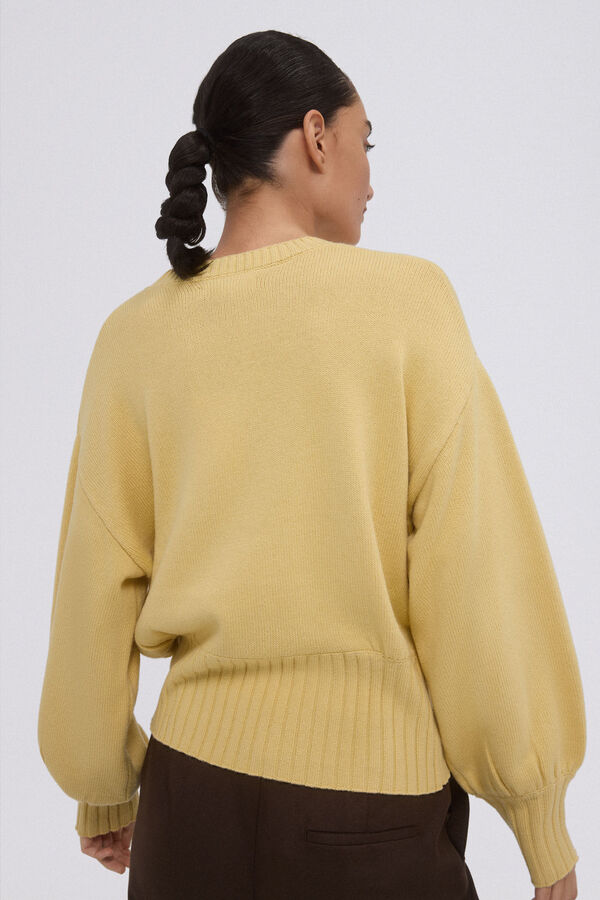 Pedro del Hierro Jersey manga abullonada Amarillo