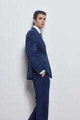 Pedro del Hierro Blazer azul bi-stretch slim Azul