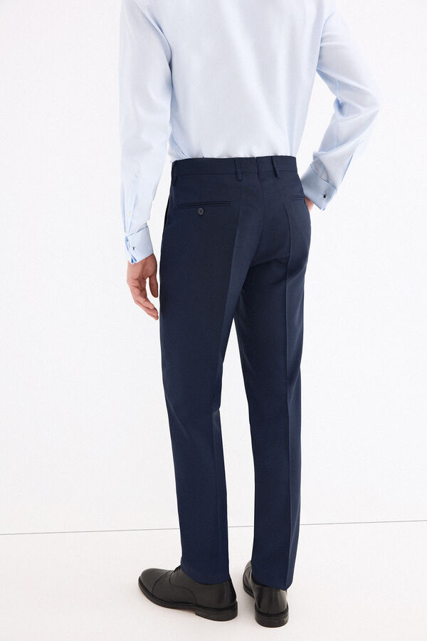 Pedro del Hierro Pantal&oacute;n estructura stretch Azul
