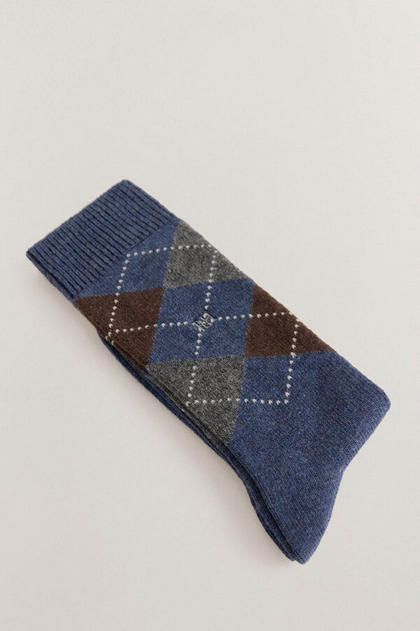 Pedro del Hierro Calcet&iacute;n rombos Azul