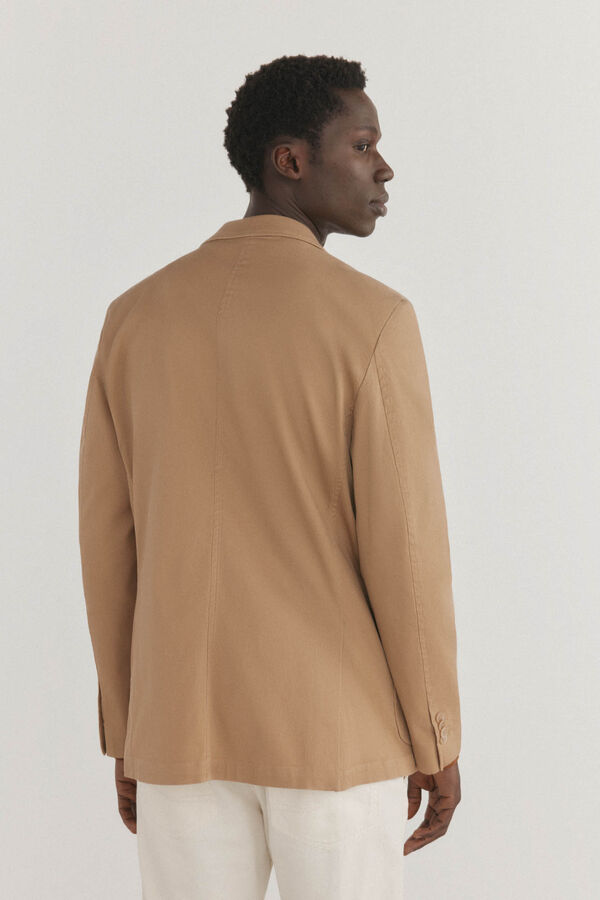 Pedro del Hierro Americana algod&oacute;n y tencel Marr&oacute;n