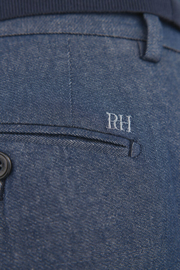 Pedro del Hierro Pantal&oacute;n chino vaquero regular fit Azul