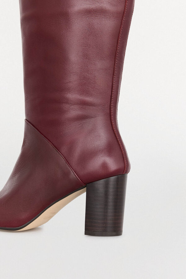 Pedro del Hierro Bota alta piel Burdeos