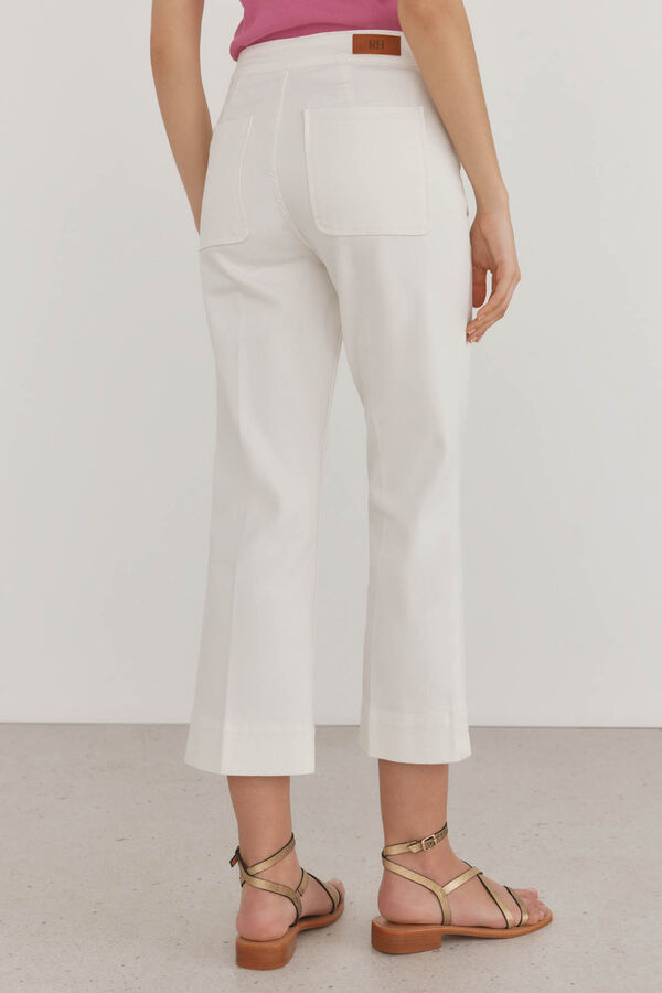 Pedro del Hierro Cal&ccedil;a jeans cropped Stovepipe Ecru