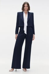 TFP by Tamara Falcó Pantalón traje talle alto Azul