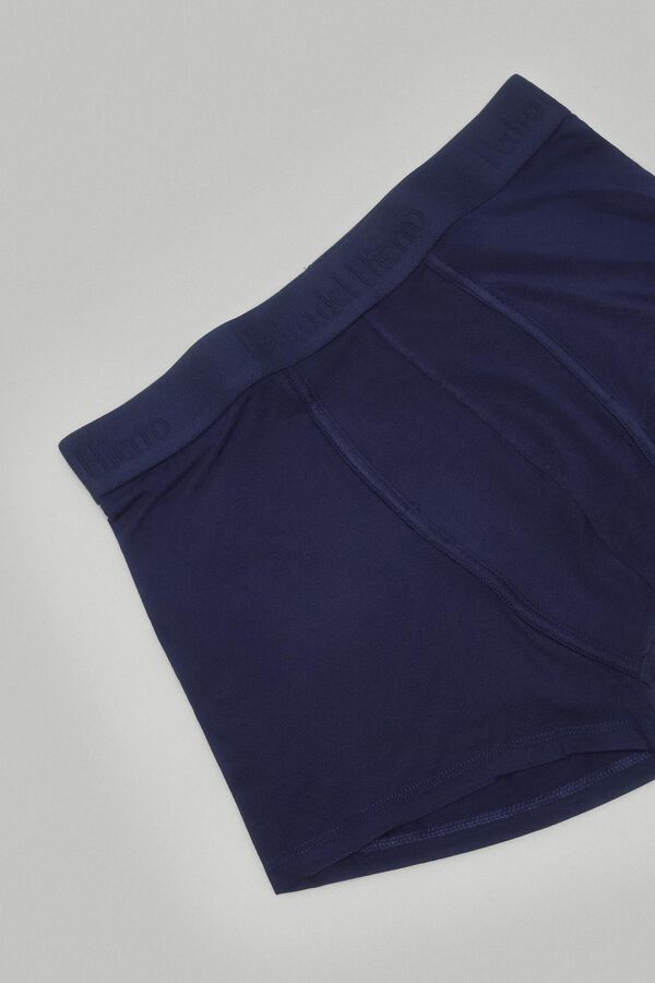 Pedro del Hierro Boxer punto liso Azul