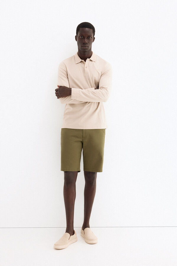 Pedro del Hierro Bermuda chino regular Verde