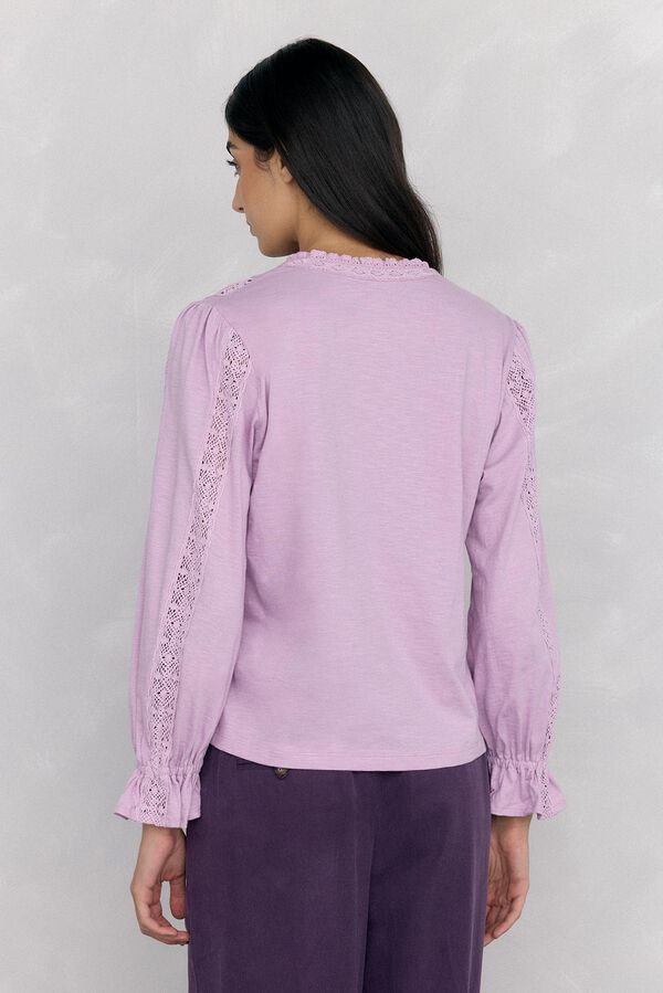 Pedro del Hierro Camiseta abullonada lazo Rosa