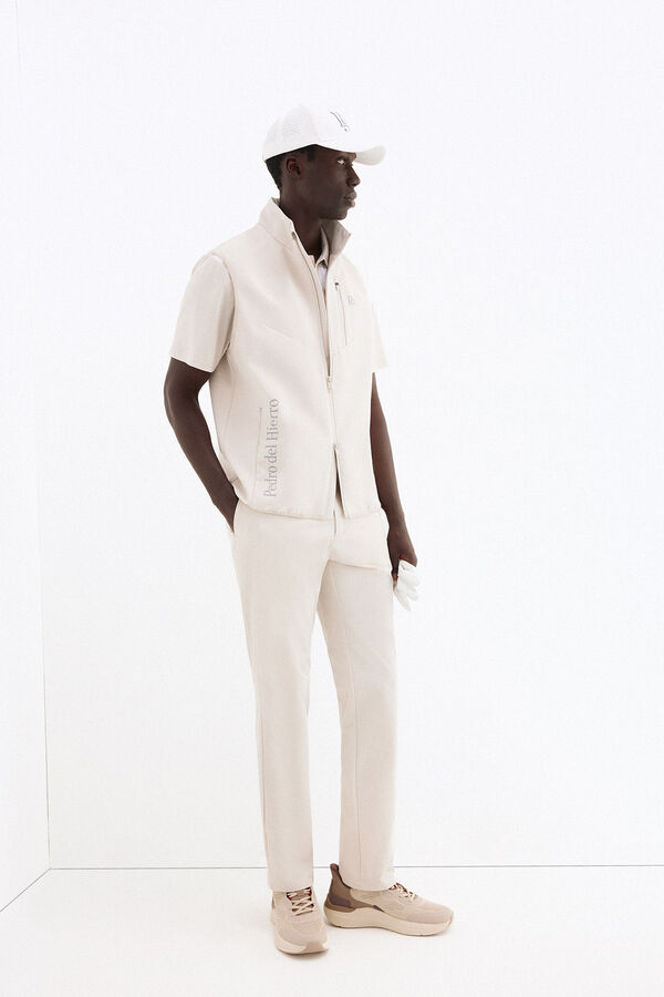 Pedro del Hierro Colete liso golf Beige