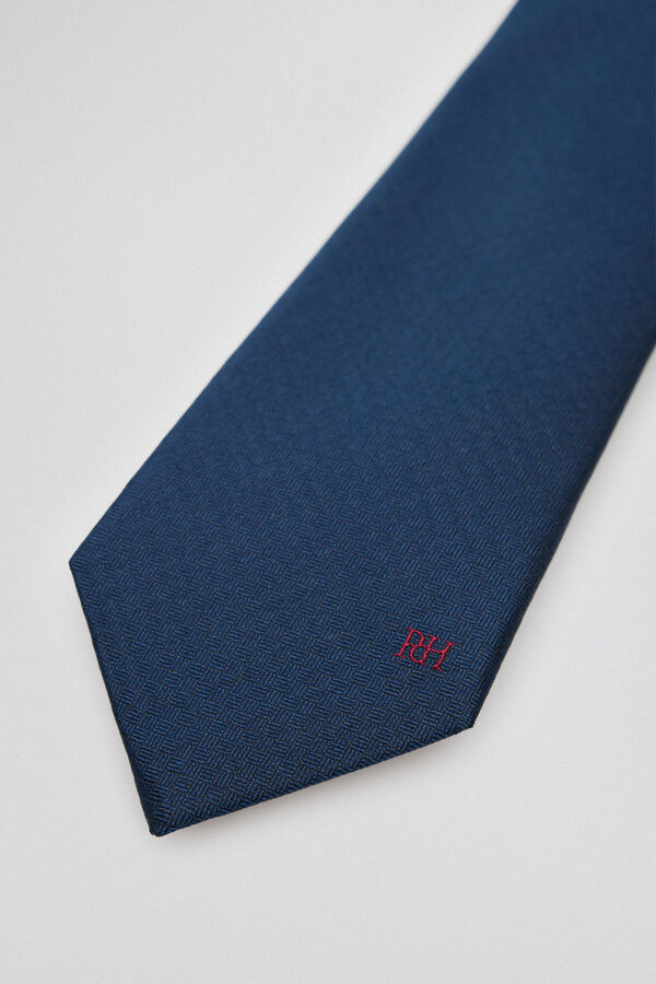 Pedro del Hierro Corbata seda natural Azul