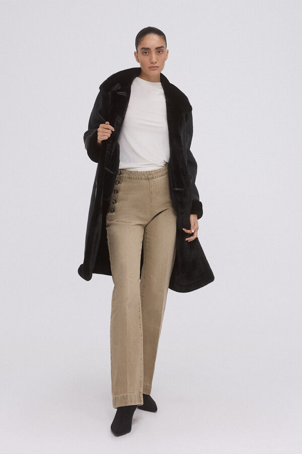 Pedro del Hierro Jeans stove pipe full length Beige