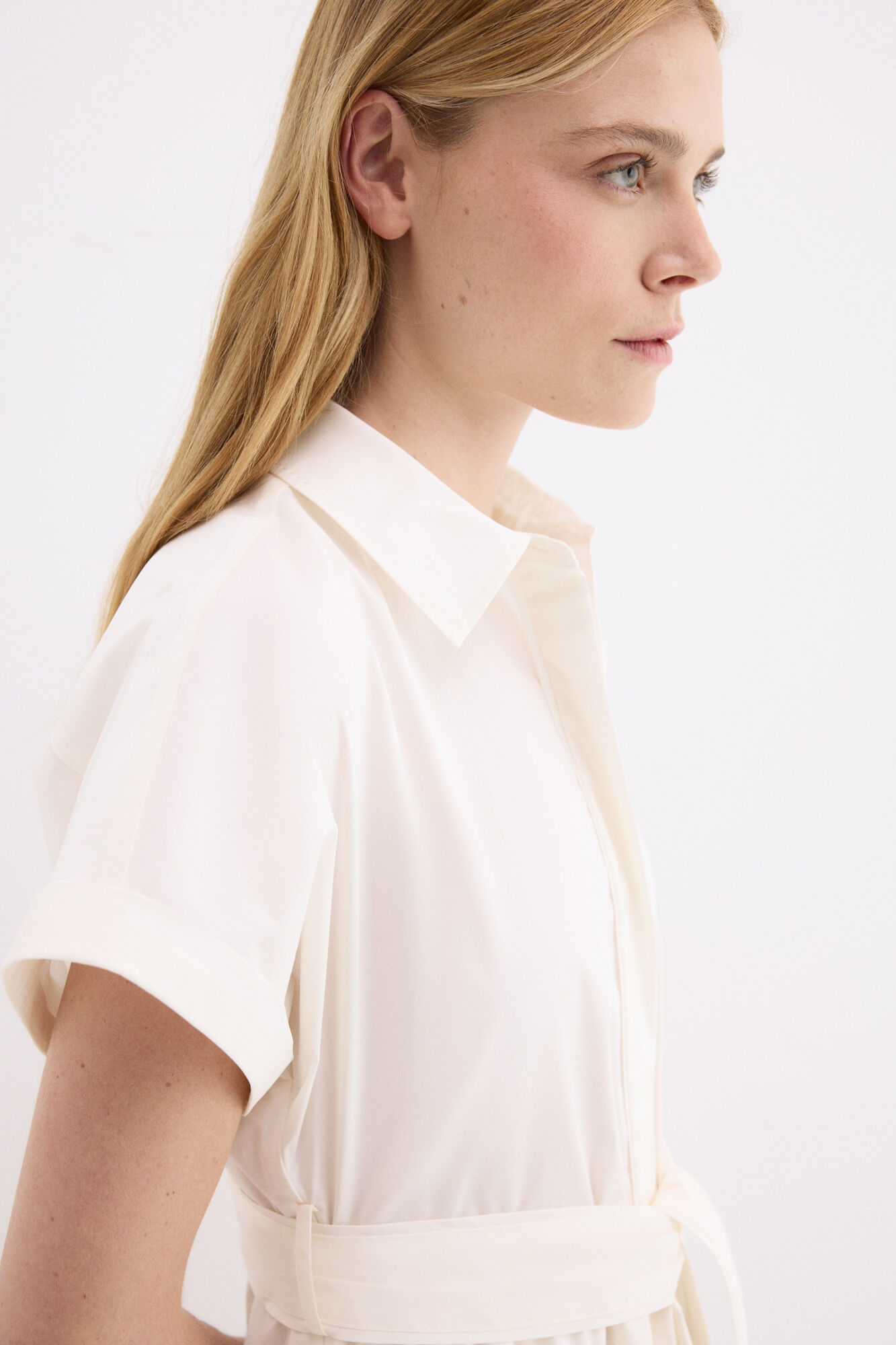 Pedro del Hierro Vestido camiseiro em popelina