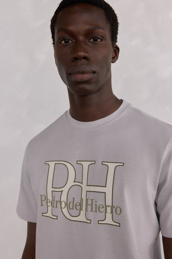 Pedro del Hierro Camiseta logo Gris
