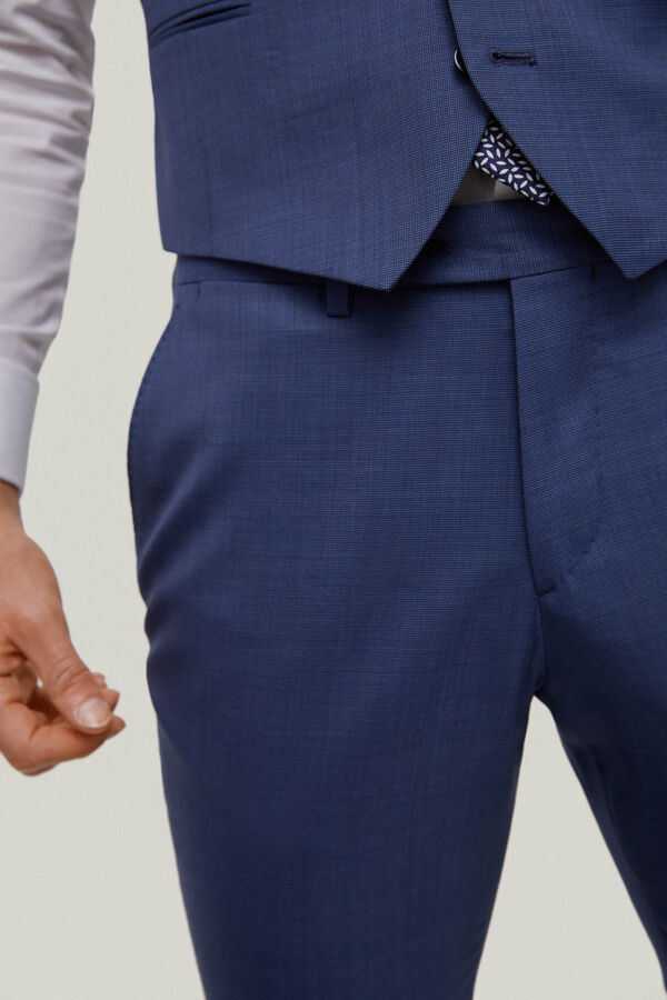 Pedro del Hierro Pantal&oacute;n azul slim Azul