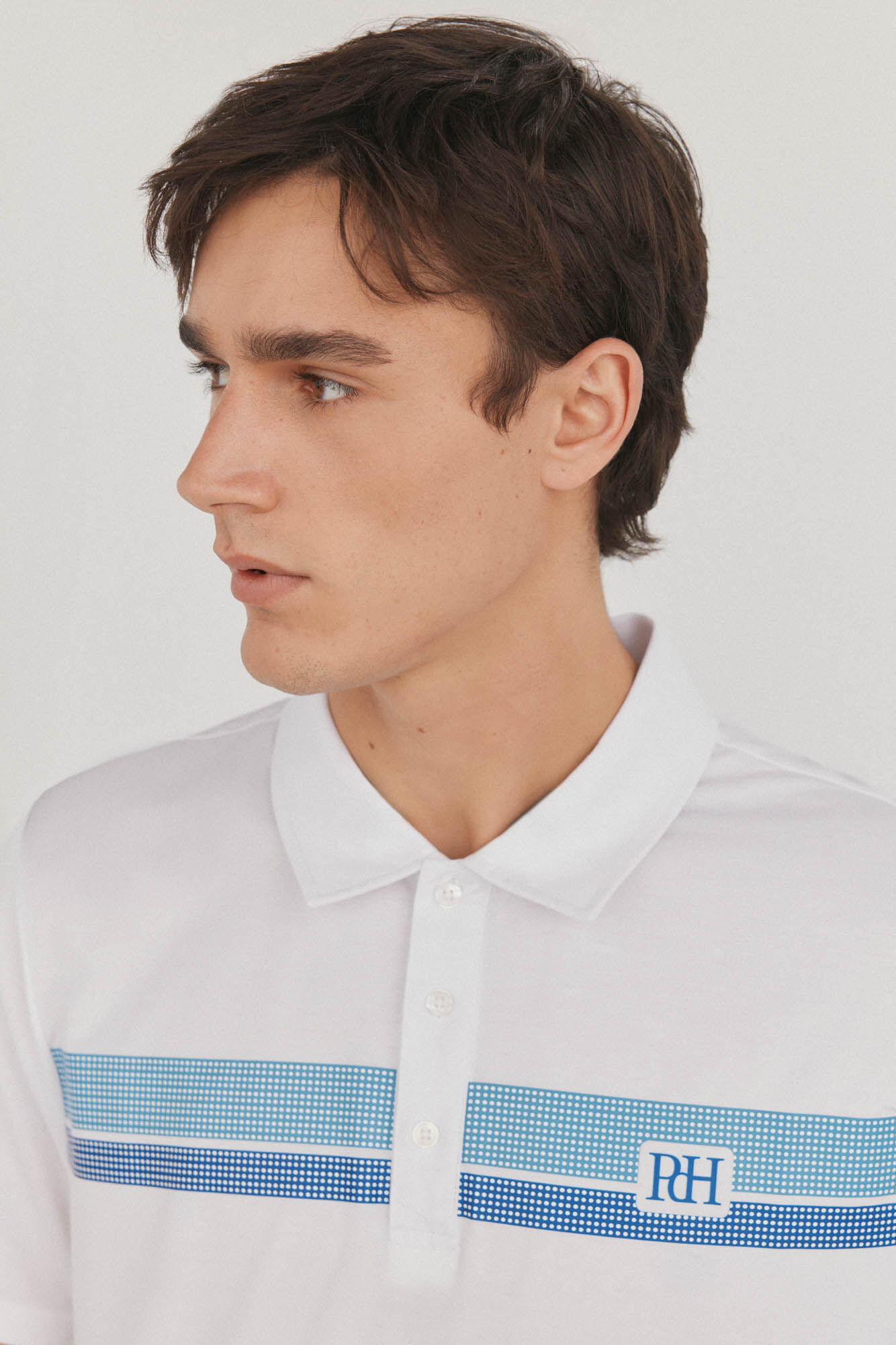 Pedro del Hierro Polo de golfe riscas