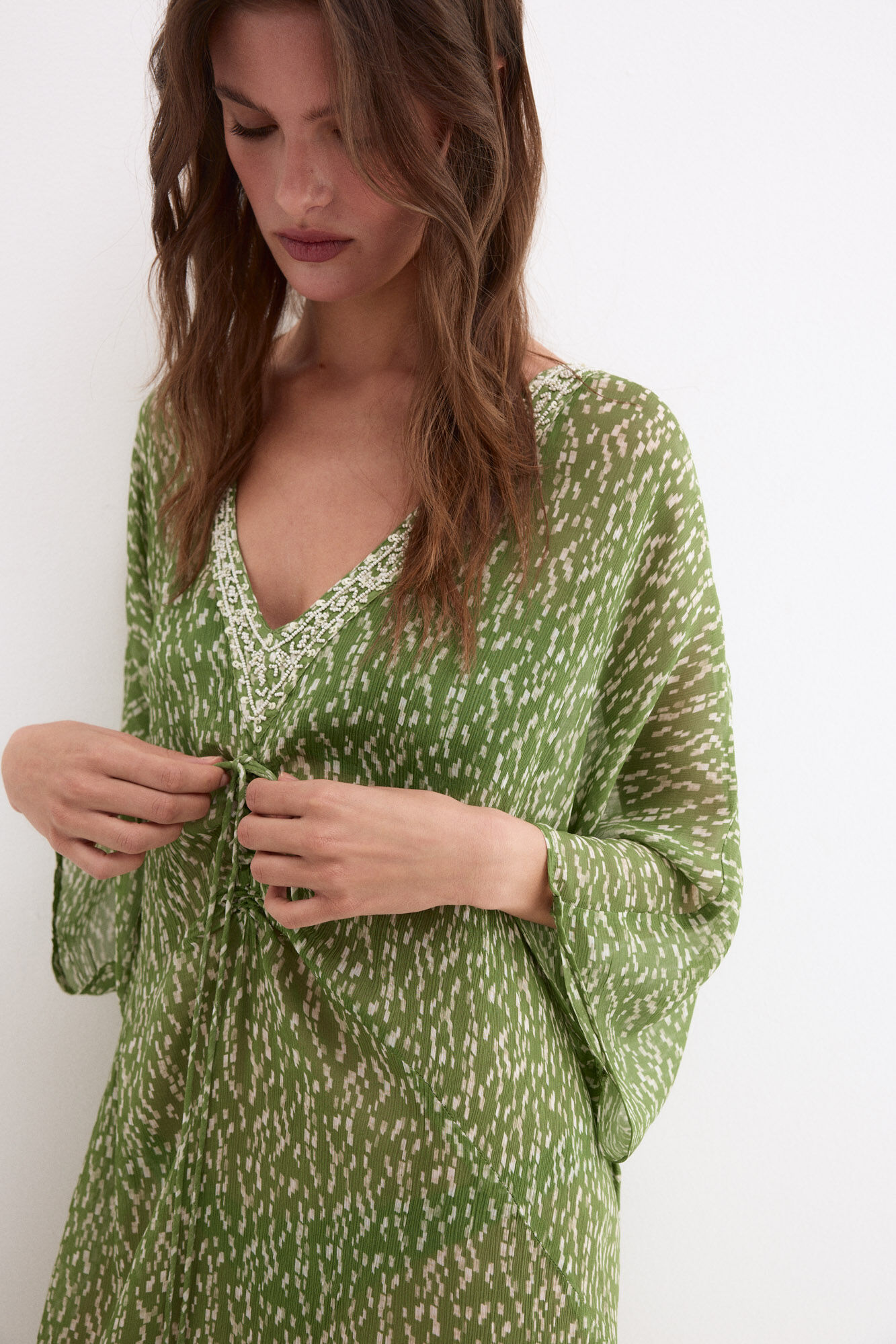 Pedro del Hierro Caftan estampado