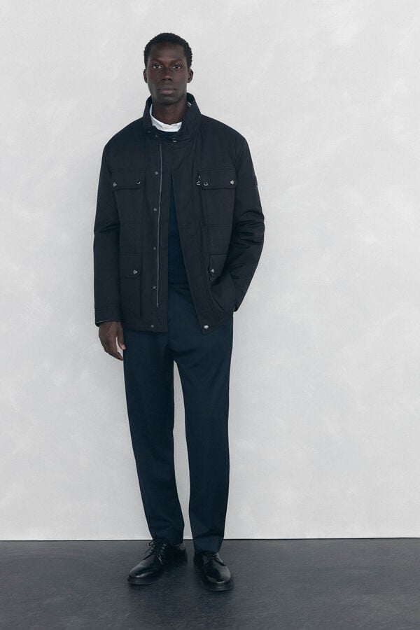 Pedro del Hierro Chaqueta 4 bolsillos Negro