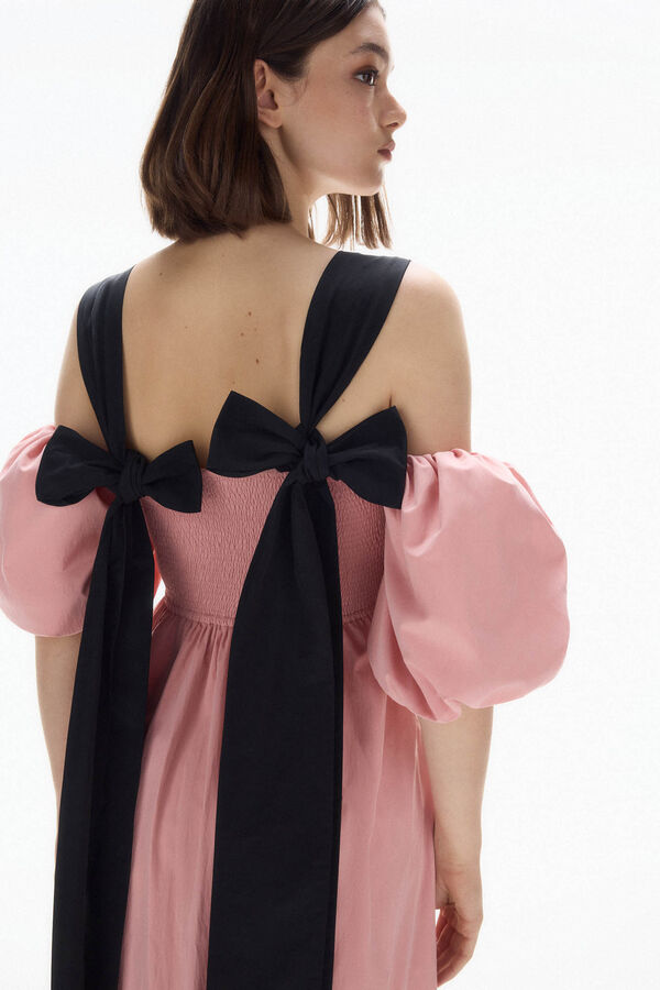 TFP by Tamara Falc&oacute; Vestido com la&ccedil;os contrastantes Rosa