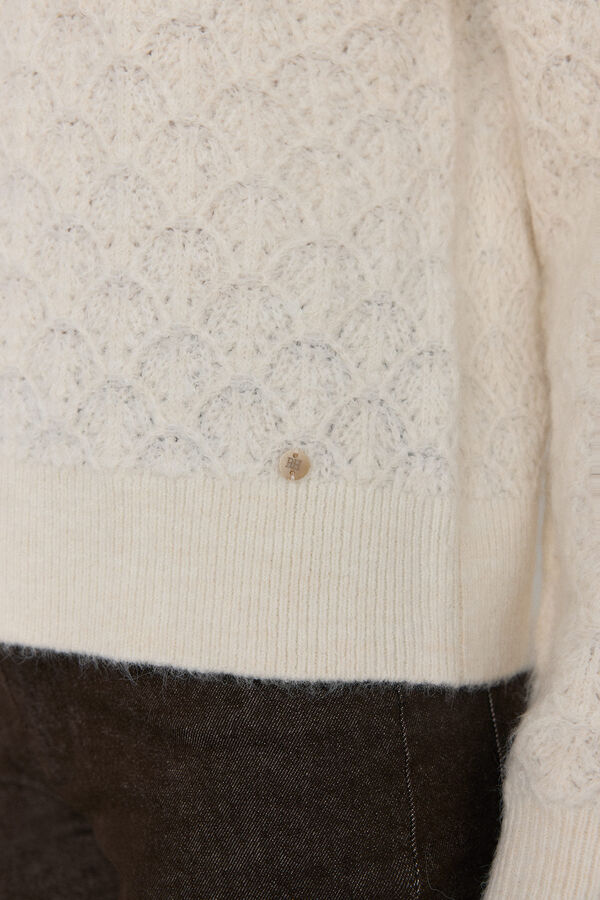 Pedro del Hierro Jersey oversize fantas&iacute;a Crudo