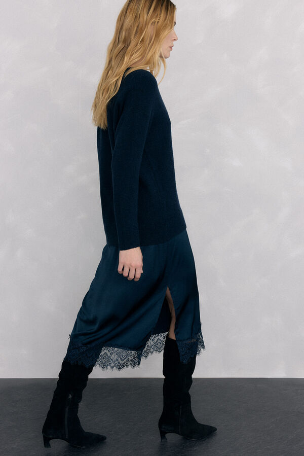 Pedro del Hierro Vestido de malha Azul