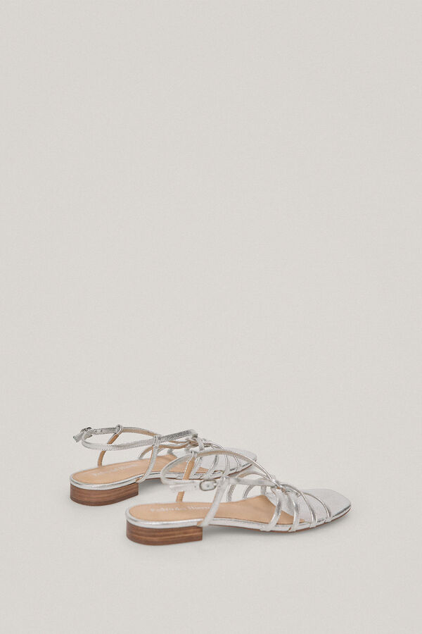 Pedro del Hierro Sandalia cangrejera de piel Gris