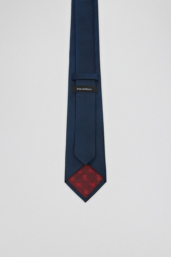 Pedro del Hierro Corbata seda natural Azul