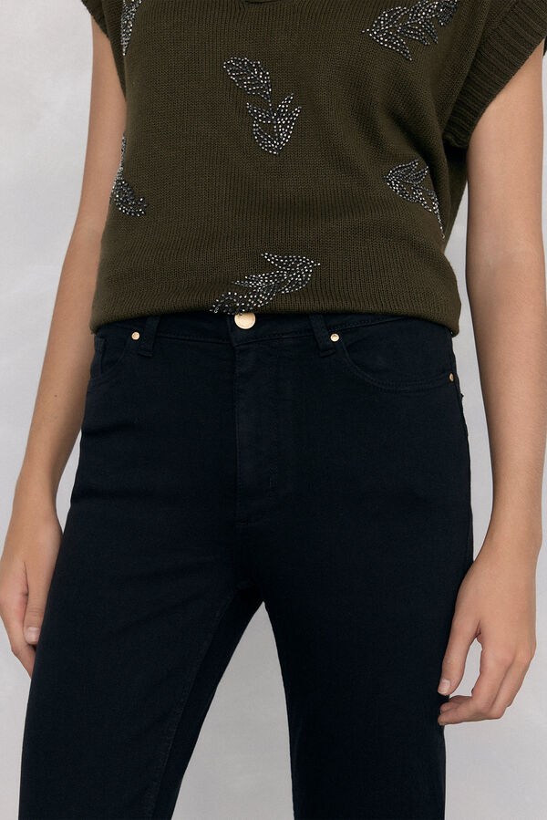 Pedro del Hierro empurrar jeans Preto